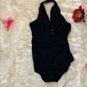 Black H&M Halter Bodysuit